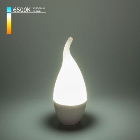 LED lamp "Candle in the Wind" CA37 Elektrostandard, 37x37x131 mm, 6W, E14, 510LM, 6500K