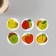 Stick Paper "Fruits" d = 2.5 cm 252 pcs in roll