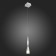 STL LUCE Sus. SL405.103.01. Bochie. 1x7 W, LED, 3000K, 350 LM, 7x7x55 cm, chromium color
