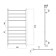 Water towels Domoterm "Quadro" P10, 500x1000 mm, gold