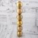 Set of balls plastic D -6 cm, 6 pcs "Festive lights - stars" gold