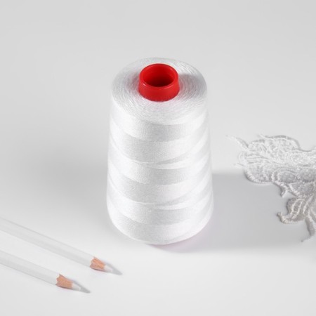 Suggling threads "Economy", 150 teks, 1000 m, white color-2