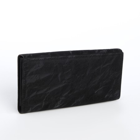 Women's wallet on a magnet, black color-1