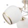 Frida chandelier 3he27 40W white-gold 48x48x26 cm Bayerlux