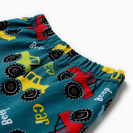 Pajamas for a boy, emerald color, height 116 cm-8
