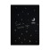 A4 sketchbook, 30 black sheets on the crest, "Star Night", density 70 gr., Mix
