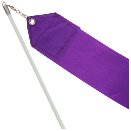 Ribbon for rhythmic gymnastics with a stick Grace Dance, 4 m, purple color-3