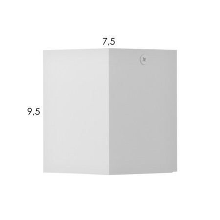 Lamp "Cube" LED 4000K 10W DIM220 White silver 7.5x7.5x9.5cm-3