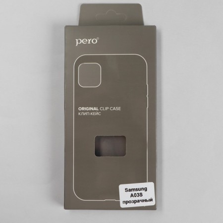 PERO cover for Samsung A03S, silicone, transparent-3