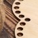 Holler blank "Flower Six petals", bottom plywood 3 mm, 26 cm, d = 10mm