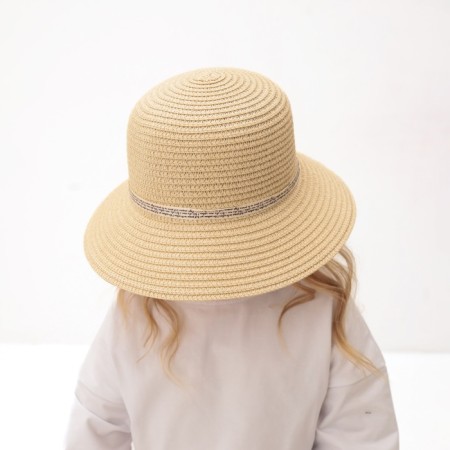 Hat for the girl Minaku "Bunny", Milk color, Rr. 52-1