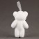 A toy of foam "White Bears" with a bow, 12 cm, set 3 pcs