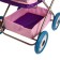 Puppet stroller No. 14, lilac color, light/dark
