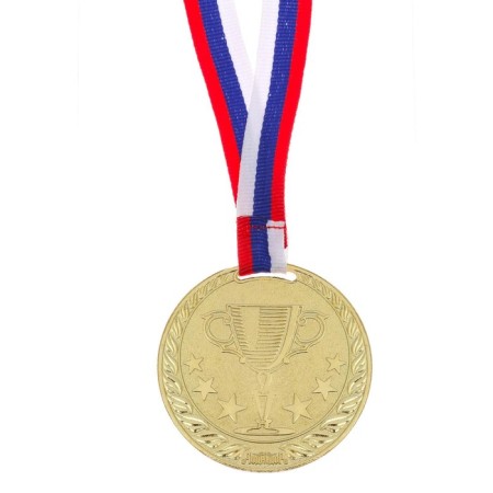 Prize medal 078 diam 6 cm. 1 place. The color of evil. With a ribbon-4