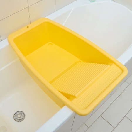 Pelvis with a washing board, 34 liters, especially durable, color mix-2