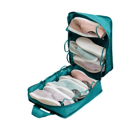 Shoes for 6 pairs, turquoise color-3
