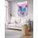 Decorative panel with photo printing "Unicorn in spots", vertical, size 100x150 cm