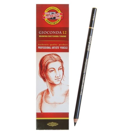 Pencil Art Blackographic 4.2 mm, KOH-I-NOOR GIOCONDA SILKY 8815 Soft, Black, L = 175 mm