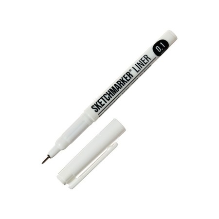 Capillary pen for graphic work Sketchmarker, 0.1 mm, black-5