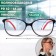Finished glasses FM 382 C1, the color is red-black, +2
