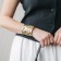 Bracelet Metal "Cuff" with recesses, color gold