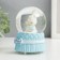 Souvenir Polystone Water Ball Light "White Bunny" mix 6.5x6.5x9.5 cm