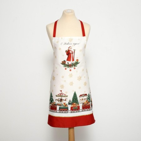Apron Ethel New Year's fair 60x70cm, 100% HL, sarzha 190 g/m2-6