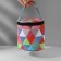 The triangory-triangle bag, 1 eyelet, d = 14 × 14.5 cm, color colorful color