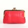 Cosmetic bag, 2 departments on the frame, pink