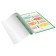 Folder with 10 A4 inserts, 160 μm, calligrata, with perforation, green