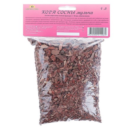 Pine bark (mulch) "Bio -Absolute ™" small fraction, 1 liter-1