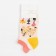 Women's socks minku "abstraction", pink color, size 36-41 (23-27 cm)