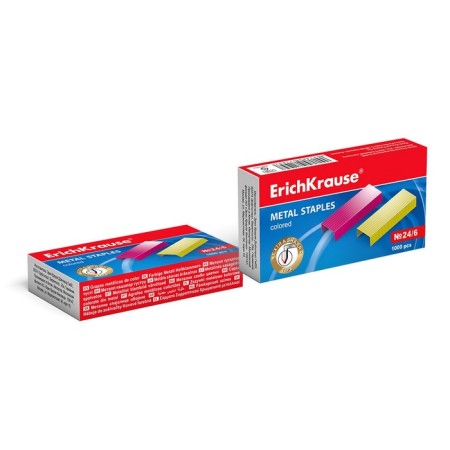 Staps for the Erichkrause Stapler No. 24/6, Color, 1000 pieces-2