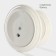 Porcelain-porcelain 2-tier shade "Estet", D = 25/20 cm, white color