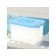Container for storage with a lid, 6.5 l, blue color