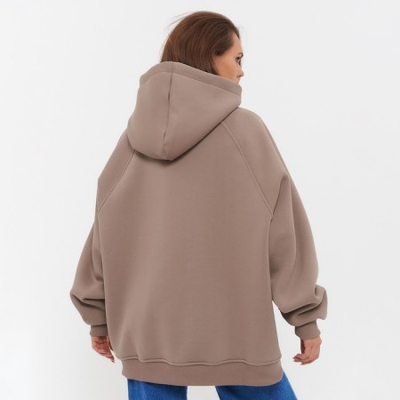 Female sweatshirt, brown color, size 42-46 (One size)-2