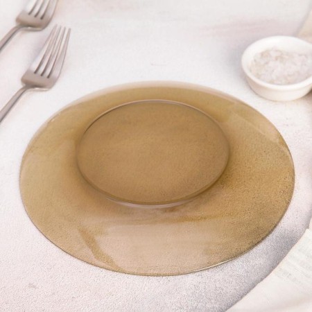 Basilico plate, d = 20.5 cm, brown color-2