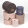 Set of round boxes 10 in 1, gift packaging, “eco”, 10 x 10 - 23.5 x 23.5 cm
