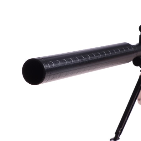 Machine gun "Godzilio", shooting, sleeves fly apart, battery-12