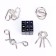 Metal puzzle “Magic Symbols”, set of 5 pcs.