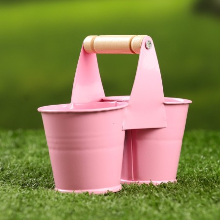 Double pot with a pen 11*5*8.5cm-2