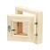 Window, 30 × 30cm, double glass of linden, bronze