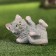 Garden figure "kitten" gray, 13x18x10cm