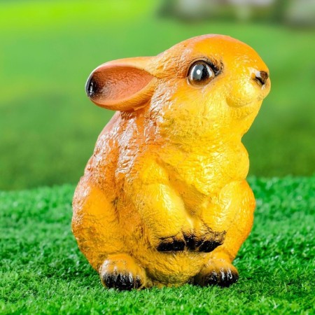 Garden figure "Hare cheerful" 14x10x16cm-5