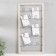 Photo frame plastic in 4 photos "Funny curls" with clothespins, white 60x30 cm