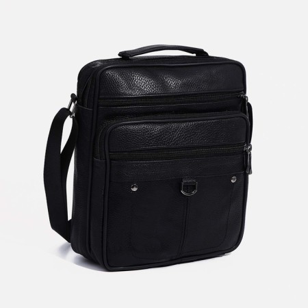 Male bag, black color