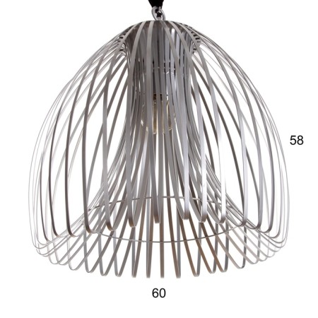 Ceiling lamp "Lif" silver 1x40W, E27, 60x60x71 cm-2