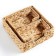 A set of 3 baskets "Golden Kolos", 26 x 9 cm, water hyacinth