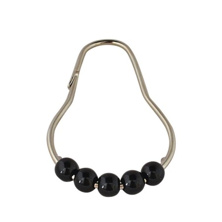 Rings for the rod set 12 pcs, with black balls-1