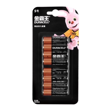 Alkalin battery Duracell Basic (CH), AA, LR06-8BL, 1.5V, Blister, 8 pcs-2